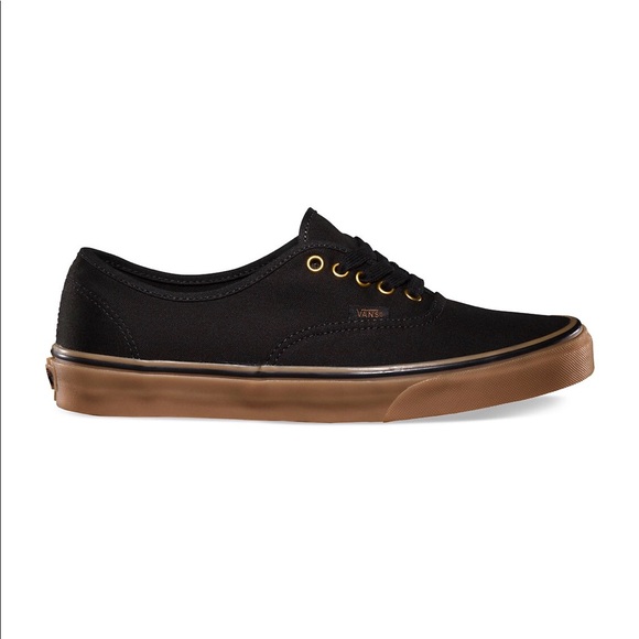 vans authentic black gold